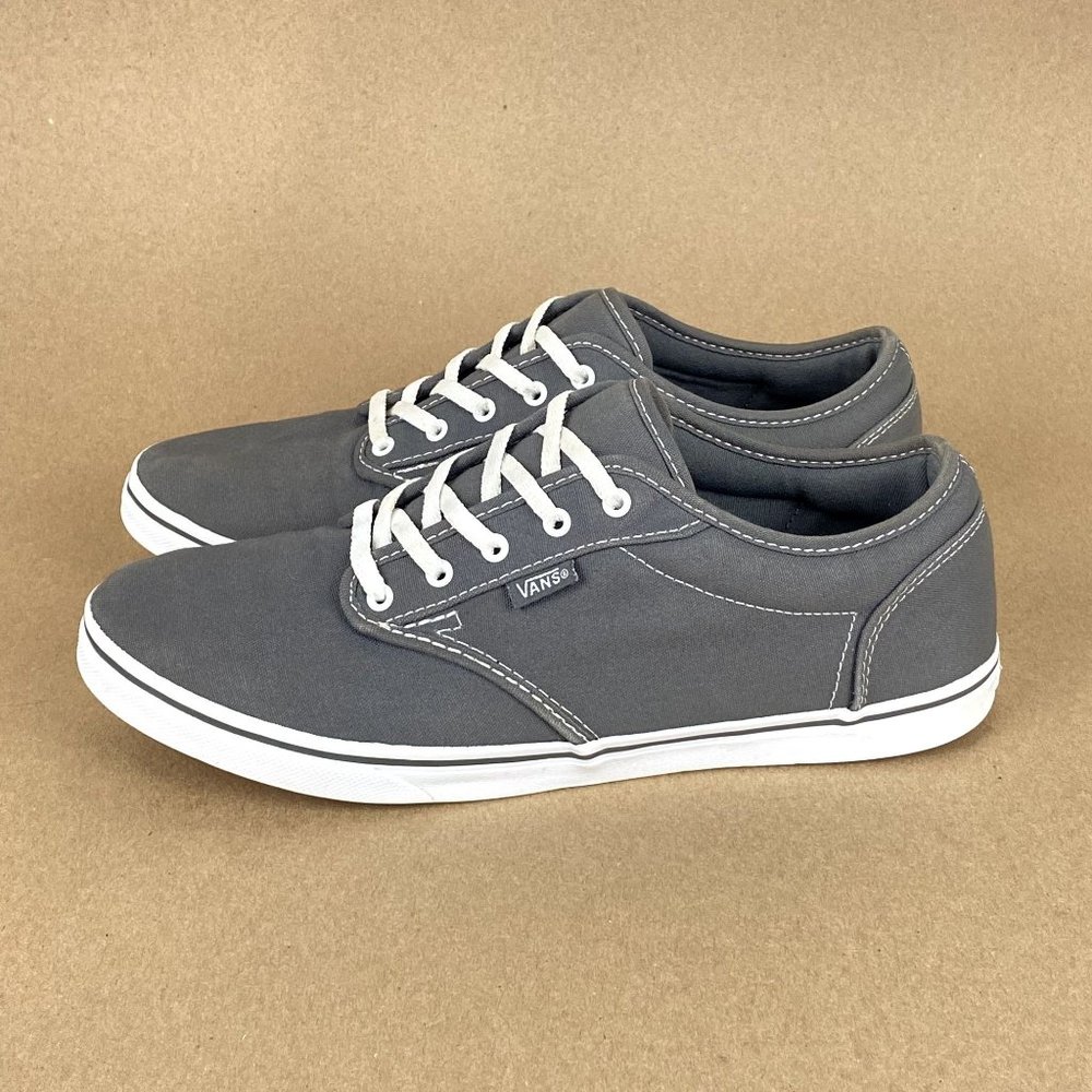 Vans Off the Wall Padded Heel Lace Up Sneaker Womens Size 9.5 Gray